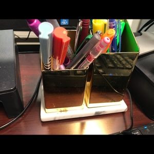Gold and marble look Office Supplies